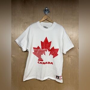 Peace Collective Hockey Canada White and Red T-Shirt
